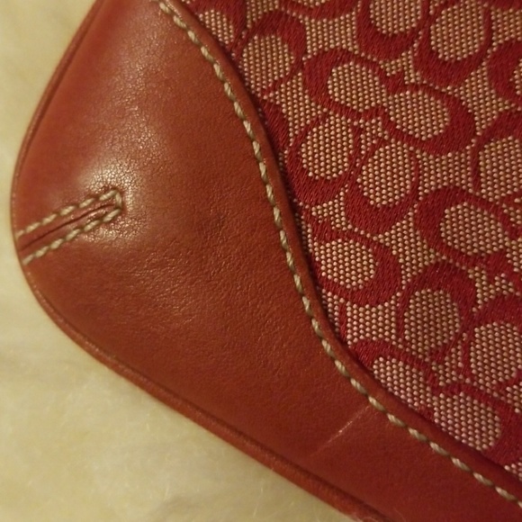 Red Coach Wristlet - Picture 3 of 3